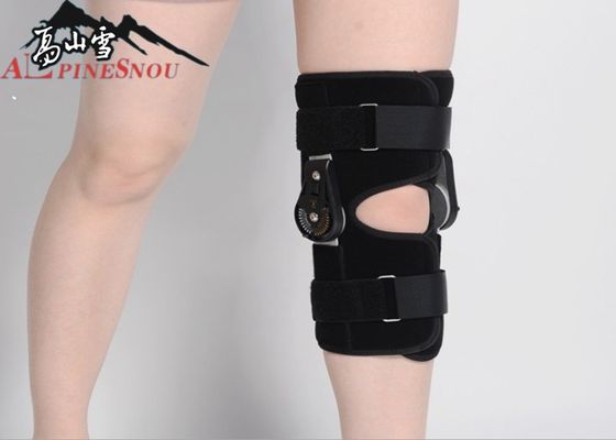 CINA Adjustable Knee Fixation Brace / Neoprene Knee Brace Dual Purpose Warna Hitam pemasok