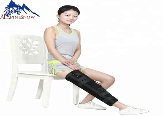 CINA Fisioterapi Ortopedi Hitam Dukungan Lutut Berengsel ROM Tetap Knee Brace untuk Lutut dan Ligamen yang Terluka pemasok