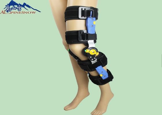 CINA Dukungan Lutut Hitam Adjustable Band Ortopedi Dukungan Untuk Fraktur Rehabilitasi pemasok