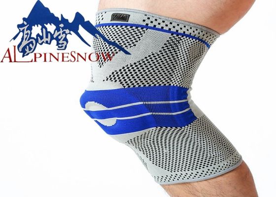 CINA Kompresi Knee Sleeve 3D Silicone Pads Knee Support Brace Kain Elastis Tinggi pemasok