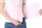 Bahan Kain Elastis Postpartum Belly Band Warna Pink Untuk Melindungi Pinggang pemasok