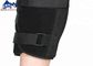 Fisioterapi Ortopedi Hitam Dukungan Lutut Berengsel ROM Tetap Knee Brace untuk Lutut dan Ligamen yang Terluka pemasok
