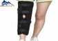 Fisioterapi Ortopedi Hitam Dukungan Lutut Berengsel ROM Tetap Knee Brace untuk Lutut dan Ligamen yang Terluka pemasok